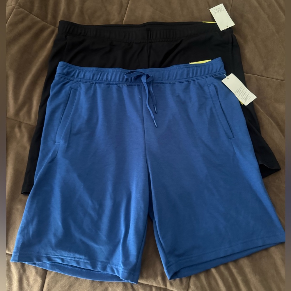All in Motion Men's Black shorts and Blue Shorts size xl (2)BNWT